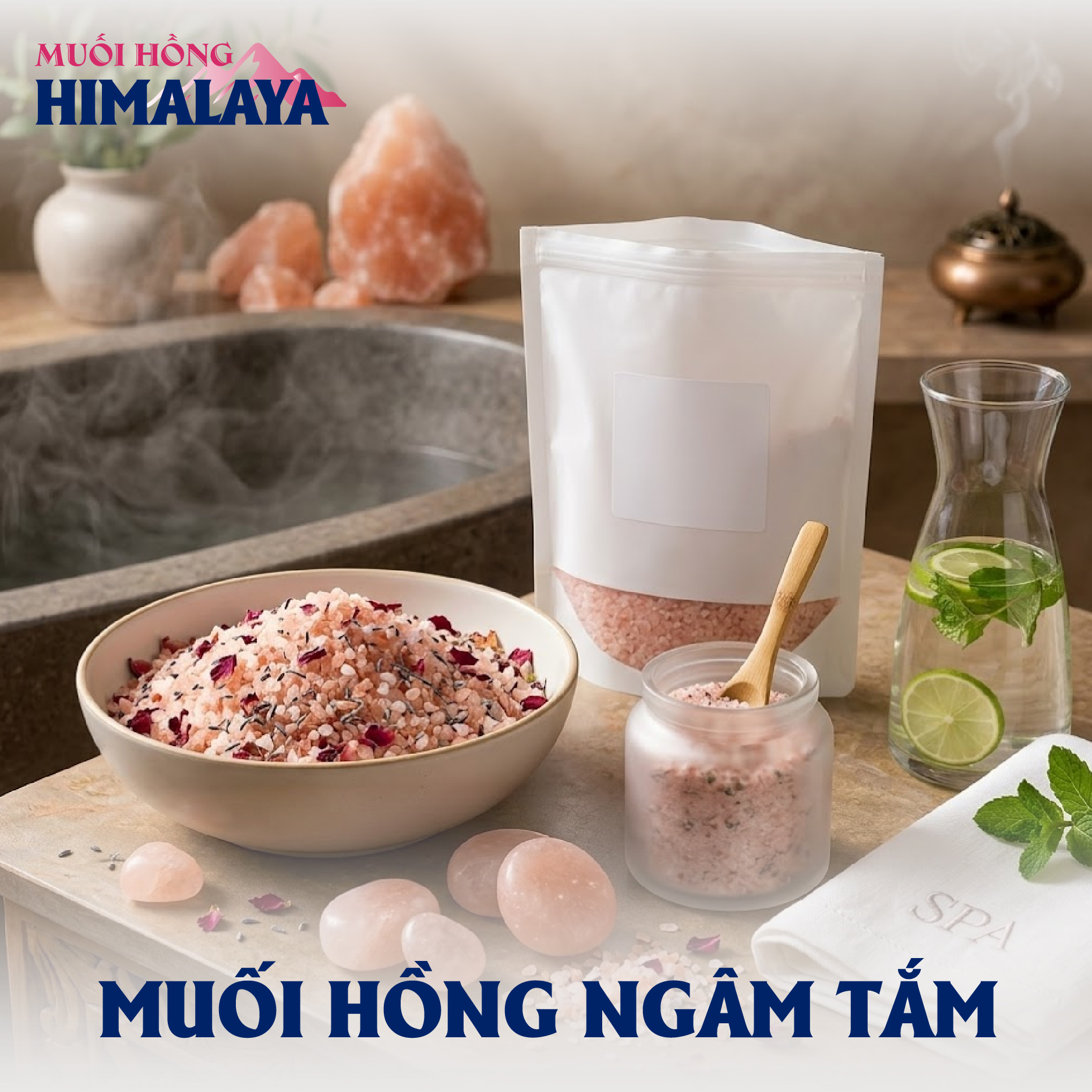 Muối Hồng Ngâm Tắm Himalaya