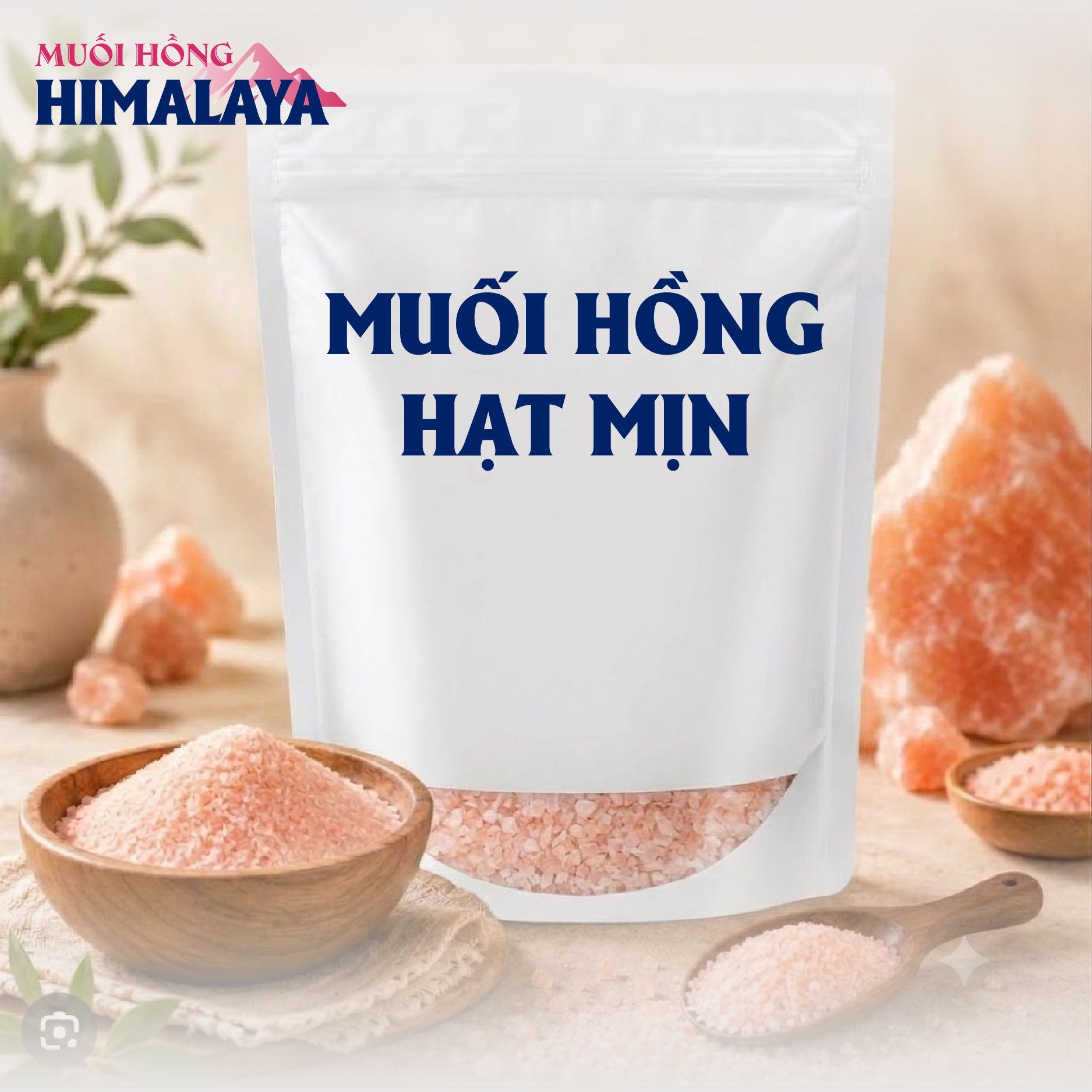 Muối Hồng Himalaya Hạt Mịn